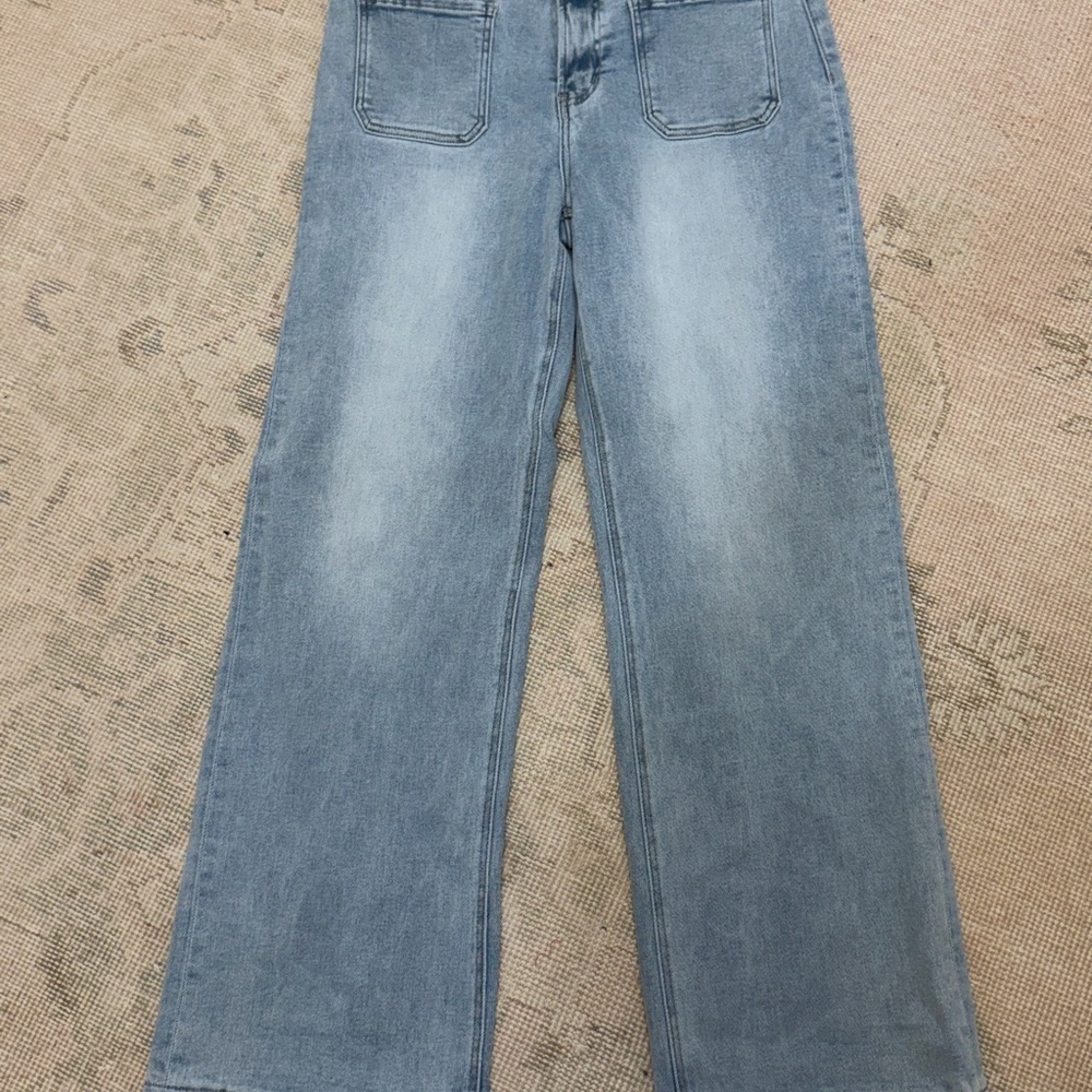 Stylish Light Blue Women's Flare Jeans
